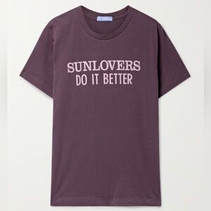 ☀️Sun Lovers Graphic Message T-shirt. Size S. NWT. MSRP $90.